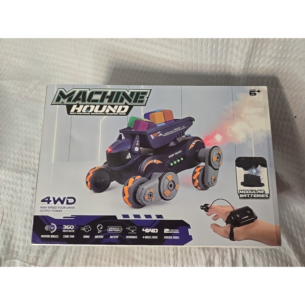 Machine Hound 4WD‎ RC Transformable Robot Dog Truck Water Bomb 2.4G Toy